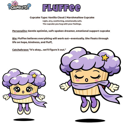 Crumblets™  Original FLUFFEE 8 Inch Soft Plush (PREORDER)